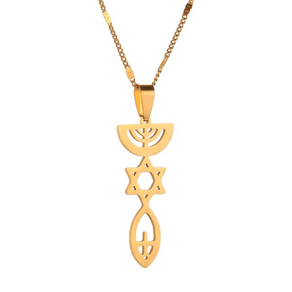 stainless steel trendy messianic necklace jewish holy land menorah hexagram israel pendant hanukiah chanukkiyah chain jewelry, Silver
stainless steel trendy messianic necklace jewish holy land menorah hexagram israel pendant hanukiah chanukkiyah chain jewelry, Silver
