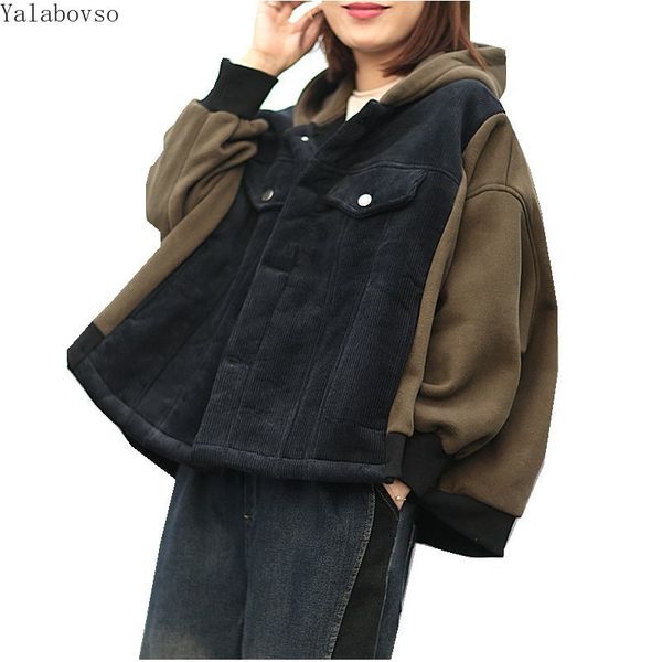 women winter warm coat for women with hat thick corduroy coat female fleece single breasted long sleeve patchwork short jacket 3, Black
women winter warm coat for women with hat thick corduroy coat female fleece single breasted long sleeve patchwork short jacket 3, Black
