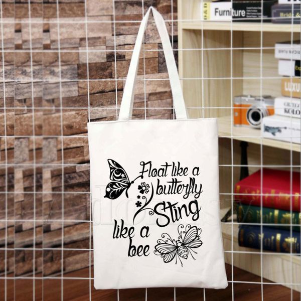 muhammad ali float like a butterfly sting like a bee boxer print canvas tote bags printing eco bag cartoon shopper shoulder bags
muhammad ali float like a butterfly sting like a bee boxer print canvas tote bags printing eco bag cartoon shopper shoulder bags