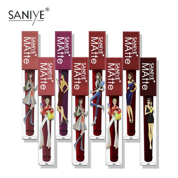 saniye waterproof makeup 8 color fashion girl liquid lipstick matte lip gloss tint lasting moisturizing non-stick cup lip glaze
saniye waterproof makeup 8 color fashion girl liquid lipstick matte lip gloss tint lasting moisturizing non-stick cup lip glaze