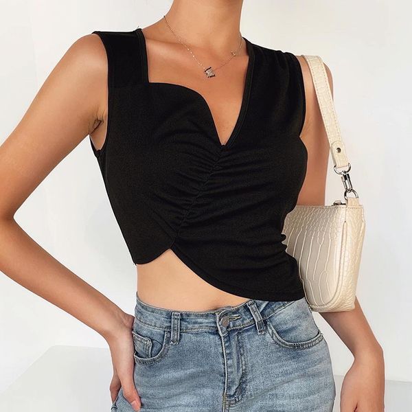 women blouses leopard folds ladies shirts and halter blouse sleeveless slim womens clothing summer female blouses, White