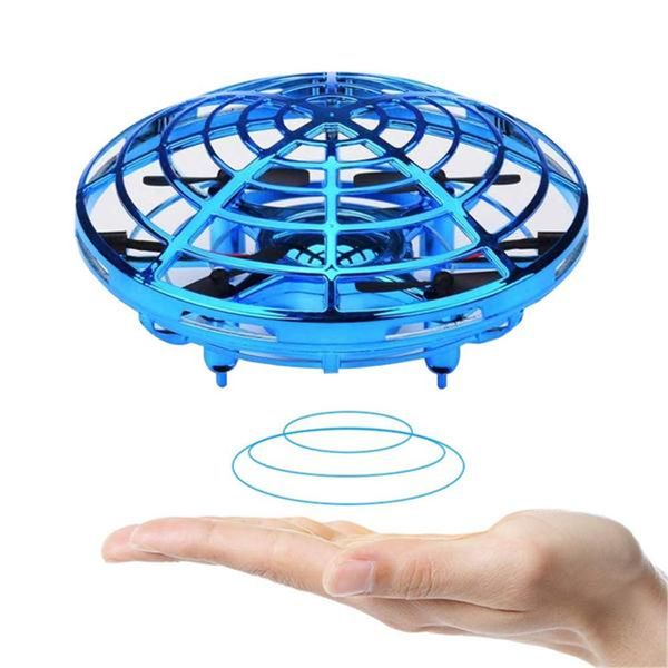 

2019 ufo gesture induction suspension aircraft smart flying saucer with led lights creative toy entertainment