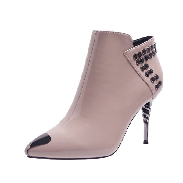 2019 fashion women 8cm high heels fetish leather stripper boots thin heels ankle socks autumn zip apricot boots pointed toe shoe, Black
2019 fashion women 8cm high heels fetish leather stripper boots thin heels ankle socks autumn zip apricot boots pointed toe shoe, Black