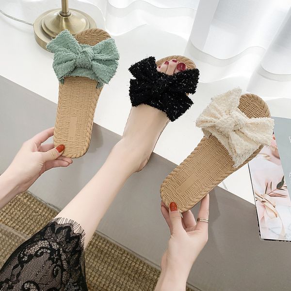 shoes woman 2020 slippers casual slipers women butterfly-knot lady flat new girl soft summer rubber slides pu cotton, Black
shoes woman 2020 slippers casual slipers women butterfly-knot lady flat new girl soft summer rubber slides pu cotton, Black