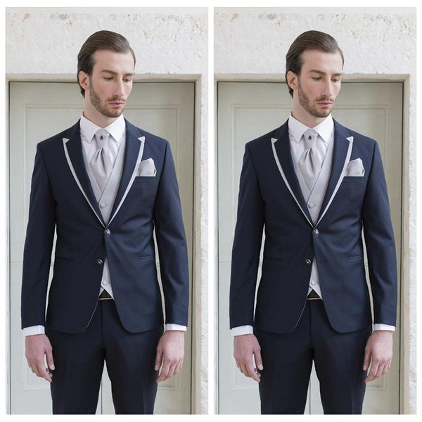 formal groom men tuxedos tailor made for wedding slim fitted two buttons groomsmen tuxedos peaked lapel man business suit(jacket+pants+vest, Black;gray
formal groom men tuxedos tailor made for wedding slim fitted two buttons groomsmen tuxedos peaked lapel man business suit(jacket+pants+vest, Black;gray