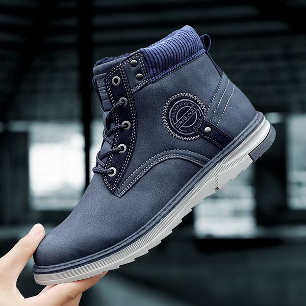 heflashor winter men boots genuine leather ankle boots warm plush snow outdoor safety work chaussure homme, Black
heflashor winter men boots genuine leather ankle boots warm plush snow outdoor safety work chaussure homme, Black