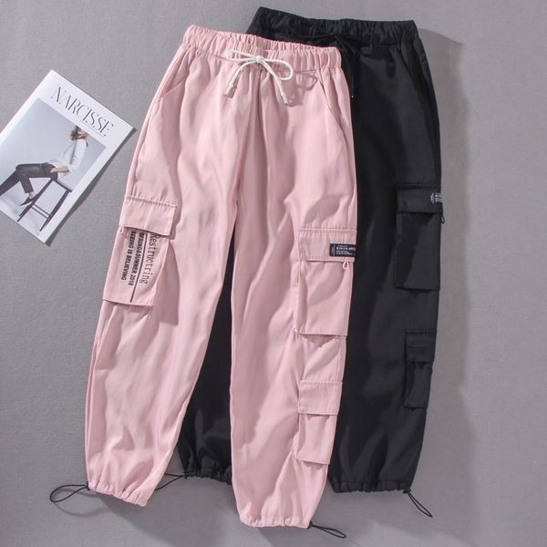 осень streetwear сыпучие hip hop cargo pants женщины harajuku bf весна большой карман hearm штаны высокой талии женские брюки, Black;white
осень streetwear сыпучие hip hop cargo pants женщины harajuku bf весна большой карман hearm штаны высокой талии женские брюки, Black;white