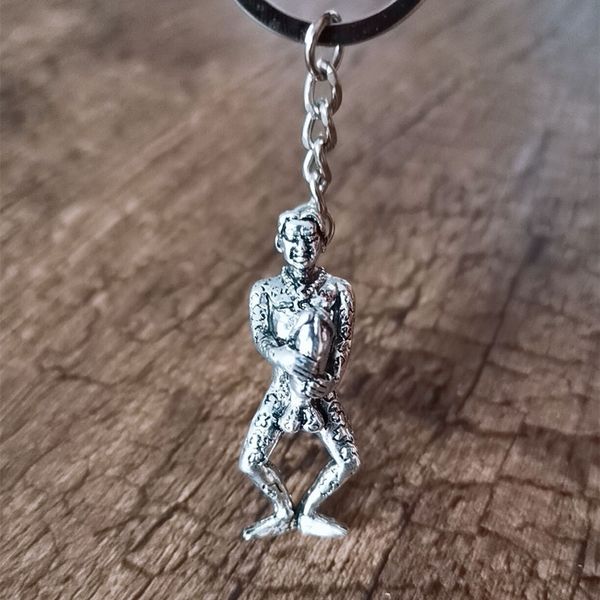 chinese style antiques alloy fun small copper people key chain male protruding personality key chain jewelry collection, Silver
chinese style antiques alloy fun small copper people key chain male protruding personality key chain jewelry collection, Silver