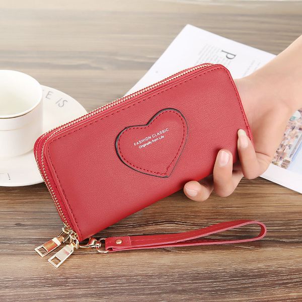 fashion women wallets brand lady purses handbags coin purse heart prints double zipper long clutch wallet card holder burse bags, Red;black
fashion women wallets brand lady purses handbags coin purse heart prints double zipper long clutch wallet card holder burse bags, Red;black