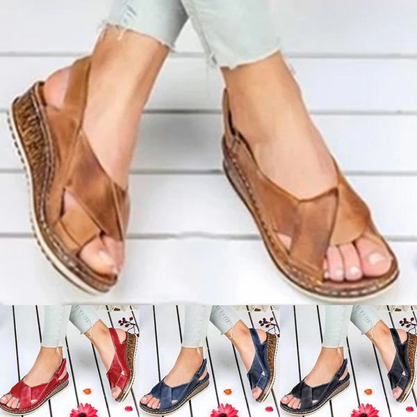 shujin woman outdoor sandals mid-heel soft bottom comfortable sandals 2020 female shoes woman peep-toe wedge slip-on, Black 
shujin woman outdoor sandals mid-heel soft bottom comfortable sandals 2020 female shoes woman peep-toe wedge slip-on, Black