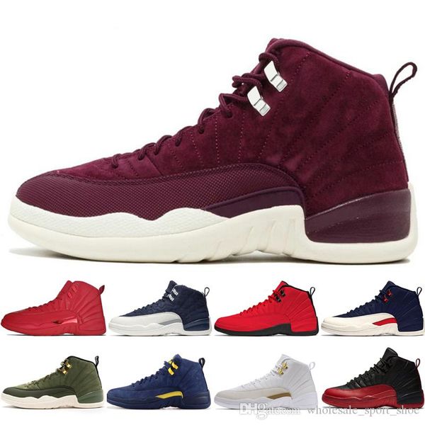 new 12 12s gym red michigan bulls mens basketball shoes flu game unc wings the master taxi men sports sneakers designer trainers us 5.5-13, White;red
new 12 12s gym red michigan bulls mens basketball shoes flu game unc wings the master taxi men sports sneakers designer trainers us 5.5-13, White;red