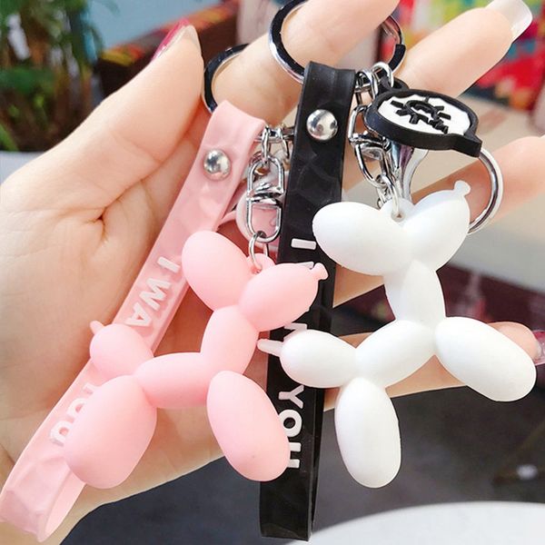 new fashion stereo cute balloon dog keychain key ring creative cartoon mobile phone bag car pendant fun keychain, Silver
new fashion stereo cute balloon dog keychain key ring creative cartoon mobile phone bag car pendant fun keychain, Silver