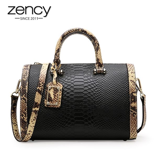 zency serpentine women tote handbag 100% genuine leather boston bag fashion lady shoulder bag classic black crossbody bags beige
zency serpentine women tote handbag 100% genuine leather boston bag fashion lady shoulder bag classic black crossbody bags beige