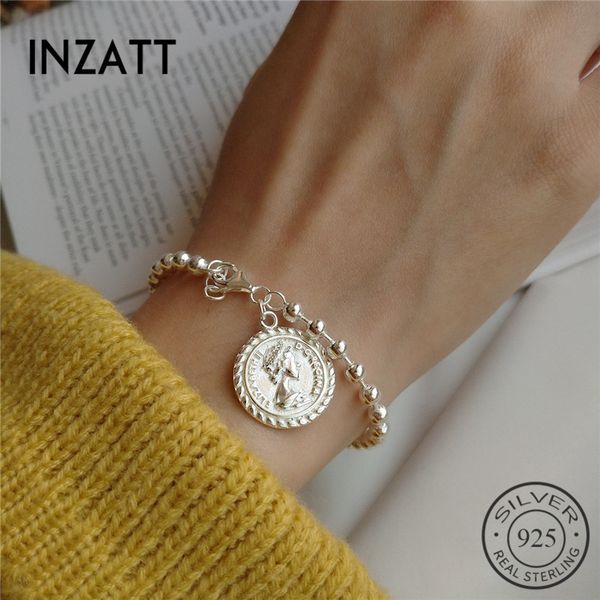 inzatt real 925 sterling silver disc portrait carving gothic new bracelet for women party light beads chain fashion jewelry, Golden;silver
inzatt real 925 sterling silver disc portrait carving gothic new bracelet for women party light beads chain fashion jewelry, Golden;silver
