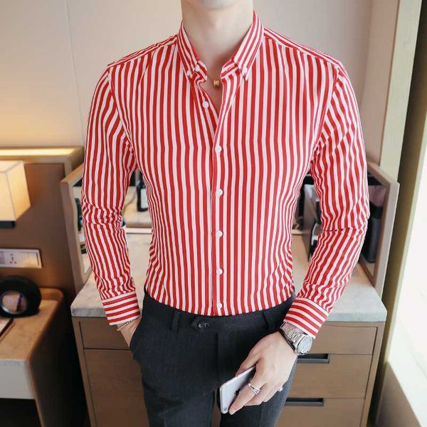 men shirts business men shirt brand fashion 2020 long sleeve shirt all match slim fit striped shirts formal blouse, White;black
men shirts business men shirt brand fashion 2020 long sleeve shirt all match slim fit striped shirts formal blouse, White;black