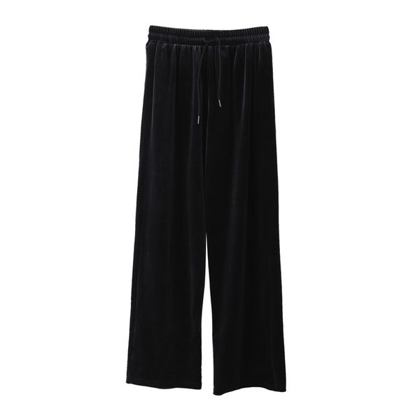 women's pants & capris spring and autumn mop solid color gold velvet wide leg female drape trousers elastic high waist lengthen casual, Black;white
women's pants & capris spring and autumn mop solid color gold velvet wide leg female drape trousers elastic high waist lengthen casual, Black;white