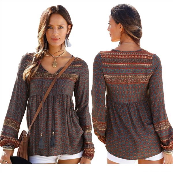 women's printed round collar long sleeve with suspender t-shirt versatile casual t-shirt coat loose 1904, White
women's printed round collar long sleeve with suspender t-shirt versatile casual t-shirt coat loose 1904, White