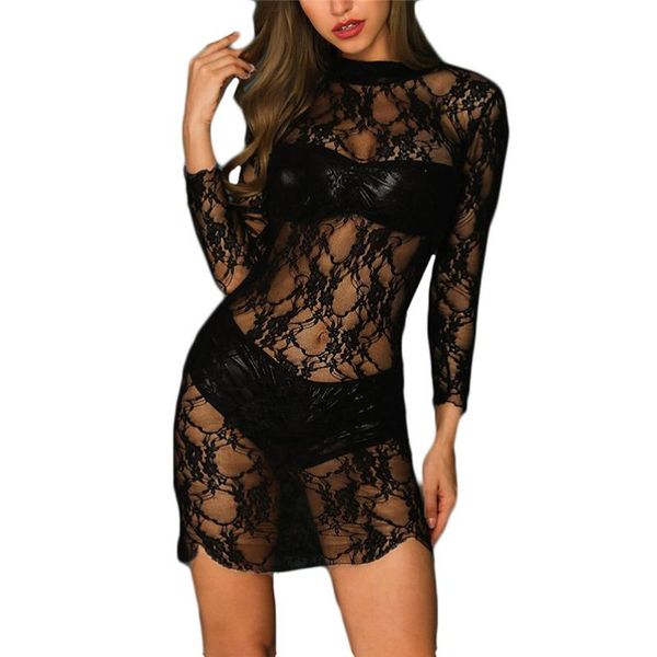 women's sleepwear for women nightgown sheer lace lingerie long sleeve mini nightdress openwork plus size underwear s-2xl #15s, Black;red
women's sleepwear for women nightgown sheer lace lingerie long sleeve mini nightdress openwork plus size underwear s-2xl #15s, Black;red
