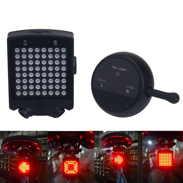 64 leds rear laser bicycle usb tail rechargeable wireless remote bike turn signal safety warning light waterproof biketail lamp
64 leds rear laser bicycle usb tail rechargeable wireless remote bike turn signal safety warning light waterproof biketail lamp