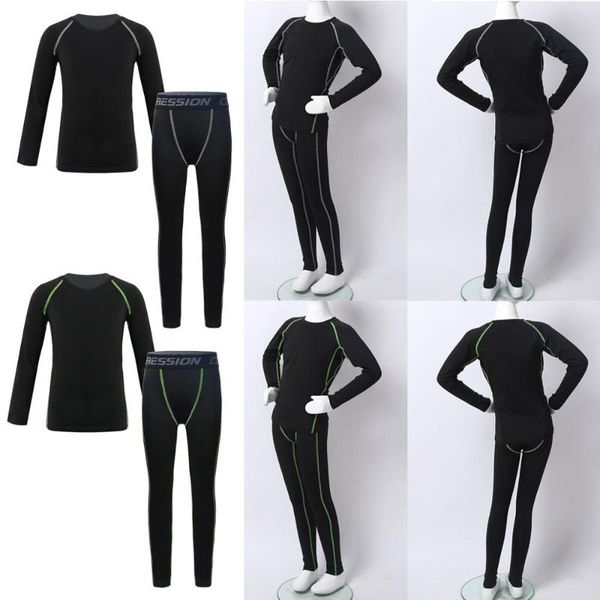 kids sportswear boys girls compression thermal long sleeve shirt & leggings tights athletic base layer training sports set, Black;blue
kids sportswear boys girls compression thermal long sleeve shirt & leggings tights athletic base layer training sports set, Black;blue