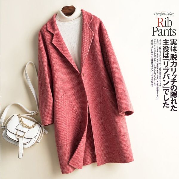 wool for women 100% clothes 2020 spring autumn coat double sided houndstooth korean long jacket manteau femme 1051 kj2091, Black
wool for women 100% clothes 2020 spring autumn coat double sided houndstooth korean long jacket manteau femme 1051 kj2091, Black