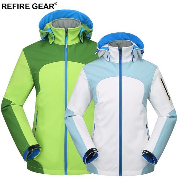refire gear outdoor women's hiking jackets waterproof windproof thermal jacket softshell for camping ski thick warm coats, Blue;black
refire gear outdoor women's hiking jackets waterproof windproof thermal jacket softshell for camping ski thick warm coats, Blue;black