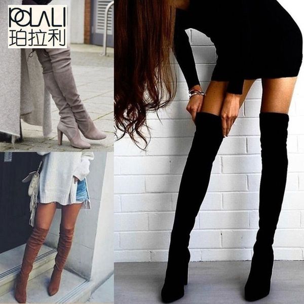 polali size 34-43 2018 new shoes women boots black over the knee boots female autumn winter lady thigh high
polali size 34-43 2018 new shoes women boots black over the knee boots female autumn winter lady thigh high