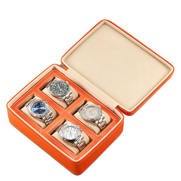 luxury 4 grids leather watch box portable travelling watch bag storage watches display box case jewelry collector case, Black;blue
luxury 4 grids leather watch box portable travelling watch bag storage watches display box case jewelry collector case, Black;blue