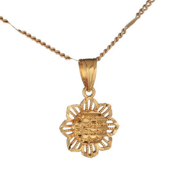 trendy cute small sunflower 24k gold pendant necklace chain round pendant women jewelry, Silver
trendy cute small sunflower 24k gold pendant necklace chain round pendant women jewelry, Silver