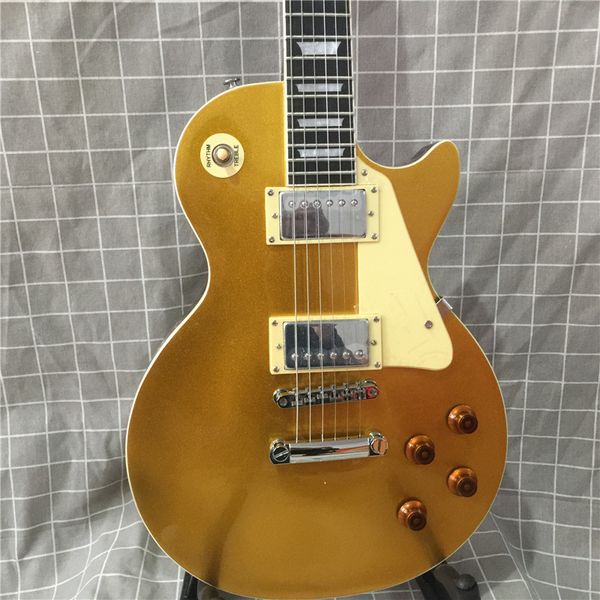 wholesale guitars new arrival gold electric guitar custom shop guitar ebony fretboard frets binding