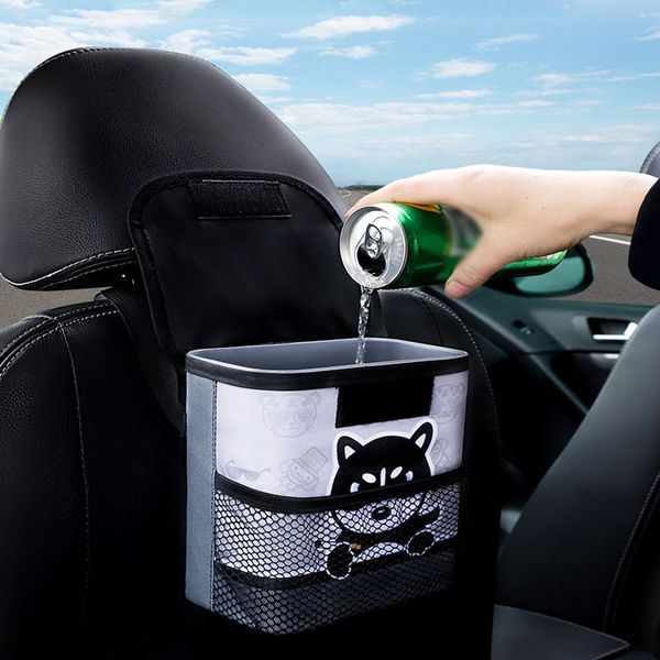 fashion creative waterproof car trash can hanging car rubbish storage box container multifunction trash storage decoration
fashion creative waterproof car trash can hanging car rubbish storage box container multifunction trash storage decoration