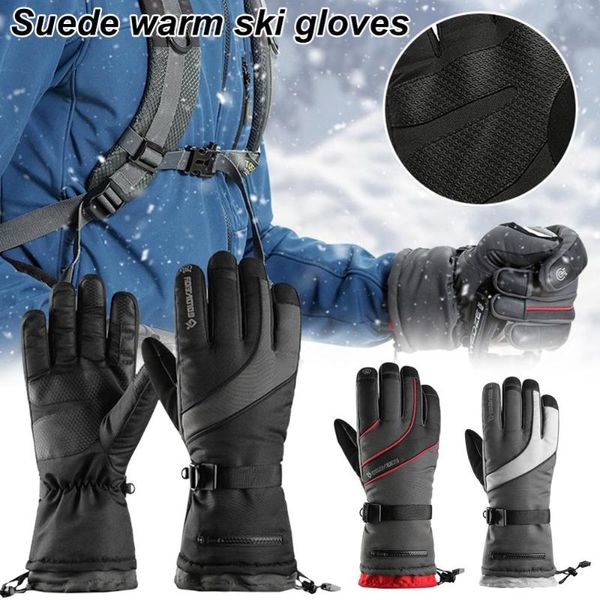 men women winter ski gloves fleece thermal waterproof solid color warm waterproof cycling gloves with zipper pocket
men women winter ski gloves fleece thermal waterproof solid color warm waterproof cycling gloves with zipper pocket