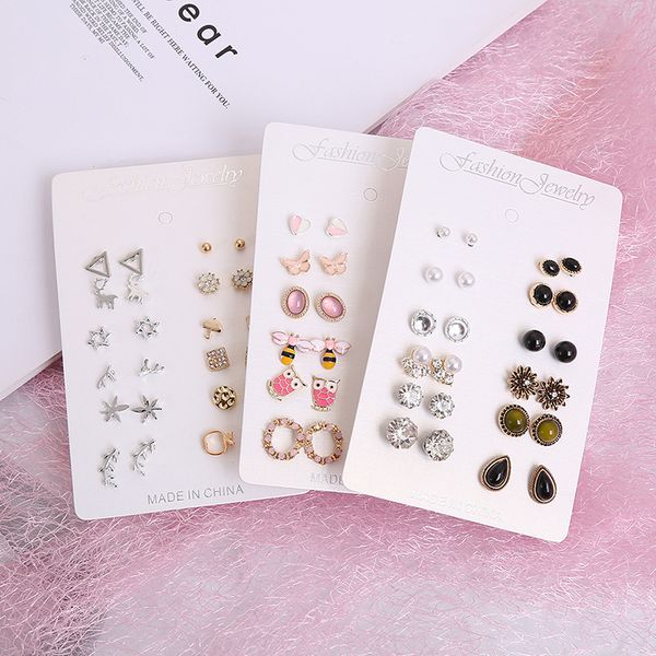 fashion flower set earrings student pearl earrings japanese and korean couple gift ear jewelry, Golden;silver
fashion flower set earrings student pearl earrings japanese and korean couple gift ear jewelry, Golden;silver