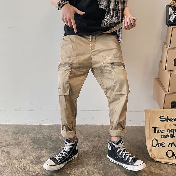 2020 spring and summer new youth popular solid color micro-span american harem pants fashion casual nine points overalls, Black
2020 spring and summer new youth popular solid color micro-span american harem pants fashion casual nine points overalls, Black