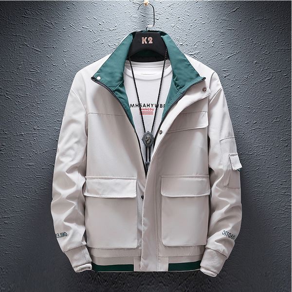 autumn new jacket men fashion letters embroidery solid color casual fake two-piece jacket street hip-hop loose bomber, Black;brown
autumn new jacket men fashion letters embroidery solid color casual fake two-piece jacket street hip-hop loose bomber, Black;brown