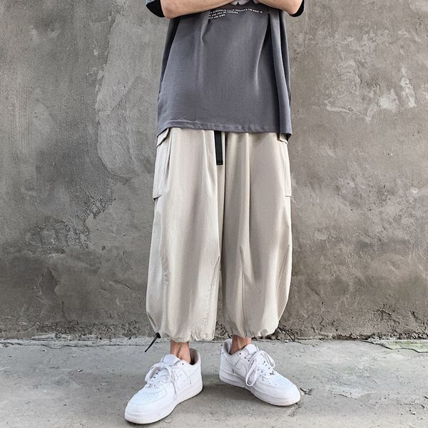 summer drawstring casual pants men's fashion solid color straight pants men streetwear wild loose hip hop trousers mens s-2xl, Black
summer drawstring casual pants men's fashion solid color straight pants men streetwear wild loose hip hop trousers mens s-2xl, Black