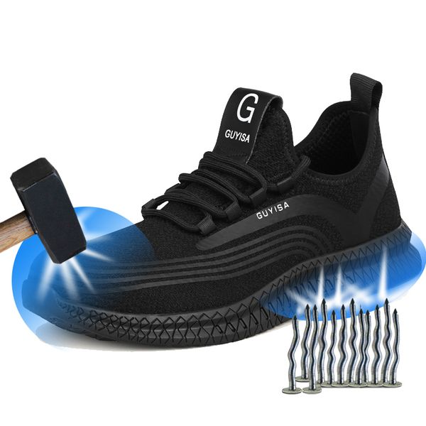 yuxiang men safety shoes anti-puncture casual sneaker indestructible work safety boot steel toe work shoes lightweight, Black
yuxiang men safety shoes anti-puncture casual sneaker indestructible work safety boot steel toe work shoes lightweight, Black
