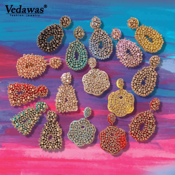 vedawas bohemian summer colorful beads earrings for women geometric large statement earrings big drop bridal jewelry, Silver
vedawas bohemian summer colorful beads earrings for women geometric large statement earrings big drop bridal jewelry, Silver