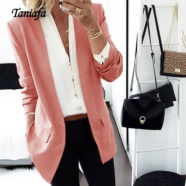 taniafa 2019 new arrival slim suit jacket female autumn suit jacket casual work office with pocket business, Black;brown
taniafa 2019 new arrival slim suit jacket female autumn suit jacket casual work office with pocket business, Black;brown