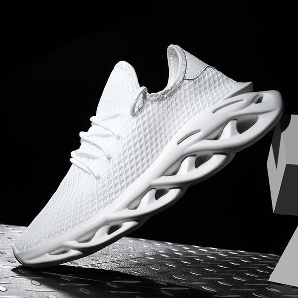 2019 light weight men casual shoes mesh breathable weaving male flats shoes white black solid outdoor walking sneakers men 
2019 light weight men casual shoes mesh breathable weaving male flats shoes white black solid outdoor walking sneakers men