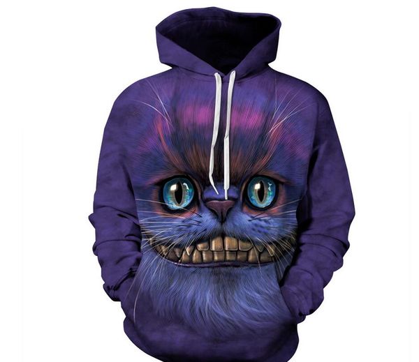 s-xxxl cheshire cat print 3d sweatshirts men/women hoodies with hat thin hooded hoody pullovers plus size casual sweatshirt, Black
s-xxxl cheshire cat print 3d sweatshirts men/women hoodies with hat thin hooded hoody pullovers plus size casual sweatshirt, Black