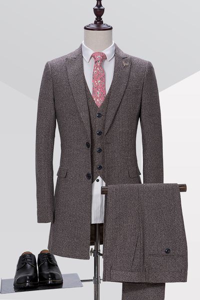 2020 grey tweed formal wedding suits for men latest coat pant designs long bridegroom groomsman custom slim fit 3 pieces, White;black
2020 grey tweed formal wedding suits for men latest coat pant designs long bridegroom groomsman custom slim fit 3 pieces, White;black