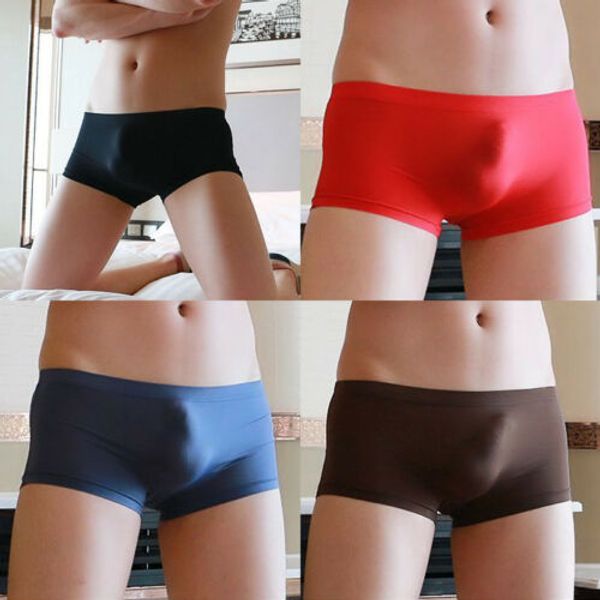 seamless boxer men underwear transparent trunks bulge men's shorts cuecas underpants, Black;white
seamless boxer men underwear transparent trunks bulge men's shorts cuecas underpants, Black;white