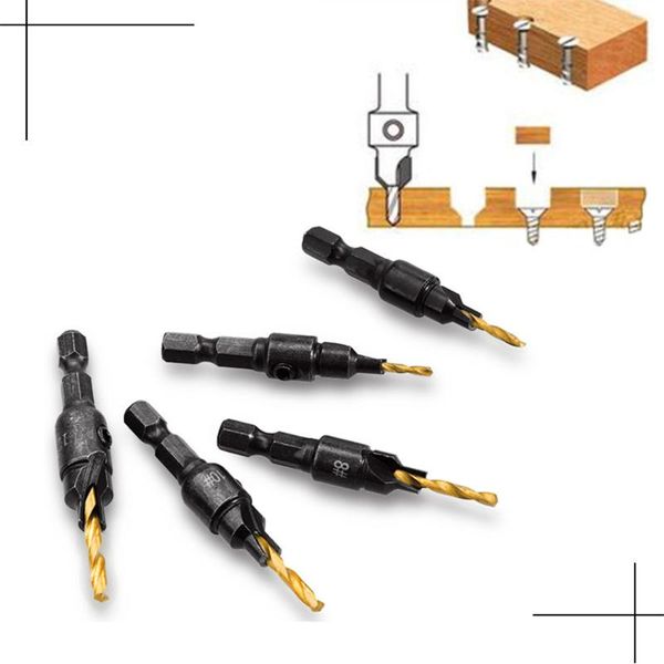 5pc/set countersink drill metal bit kit for screw sizes hand tool #5 #6 #8 #10 #12 woodworking drill bit set drilling pilot hole
5pc/set countersink drill metal bit kit for screw sizes hand tool #5 #6 #8 #10 #12 woodworking drill bit set drilling pilot hole