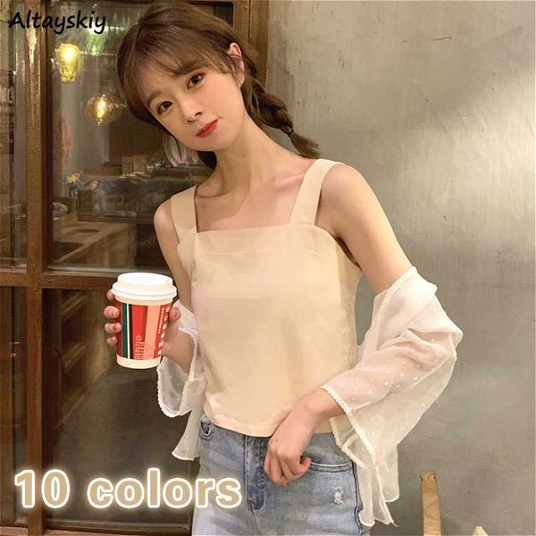 tanks women summer chic harajuku off shoulder ulzzang solid white femme crop outwear fashion lady streetwear 2020
tanks women summer chic harajuku off shoulder ulzzang solid white femme crop outwear fashion lady streetwear 2020
