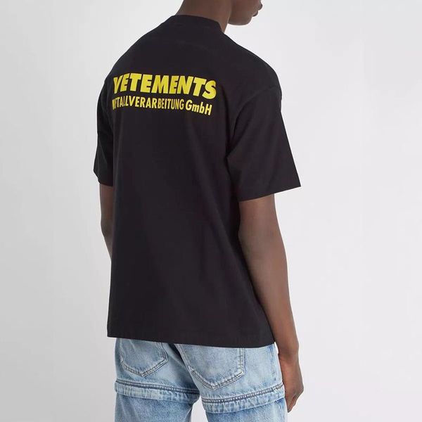 18ss vetements yellow logo printed tee vintage solid color short sleeves men women summer casual hip hop street skateboard t-shirt 2020, White;black
18ss vetements yellow logo printed tee vintage solid color short sleeves men women summer casual hip hop street skateboard t-shirt 2020, White;black
