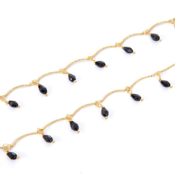 1 meter 18k gold plated glass faceted teardrop brass chain soldered handmade chain findings for diy jewelry necklace making, Blue;slivery
1 meter 18k gold plated glass faceted teardrop brass chain soldered handmade chain findings for diy jewelry necklace making, Blue;slivery