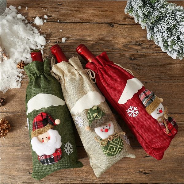 christmas decoration champagne bottle protection set flax bottle bag table decoration bottle christmas cap t3i5337 
christmas decoration champagne bottle protection set flax bottle bag table decoration bottle christmas cap t3i5337