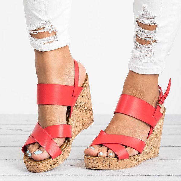 women sandals plus size 35-55 wedges shoes women platform sandals with 8cm wedge heels peep toe summer chaussures femme, Black
women sandals plus size 35-55 wedges shoes women platform sandals with 8cm wedge heels peep toe summer chaussures femme, Black