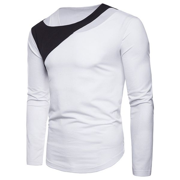 mens designer panelled t-shirts fashion false two pieces tees casual contrast color long sleeve tees mens clothing, White;black
mens designer panelled t-shirts fashion false two pieces tees casual contrast color long sleeve tees mens clothing, White;black